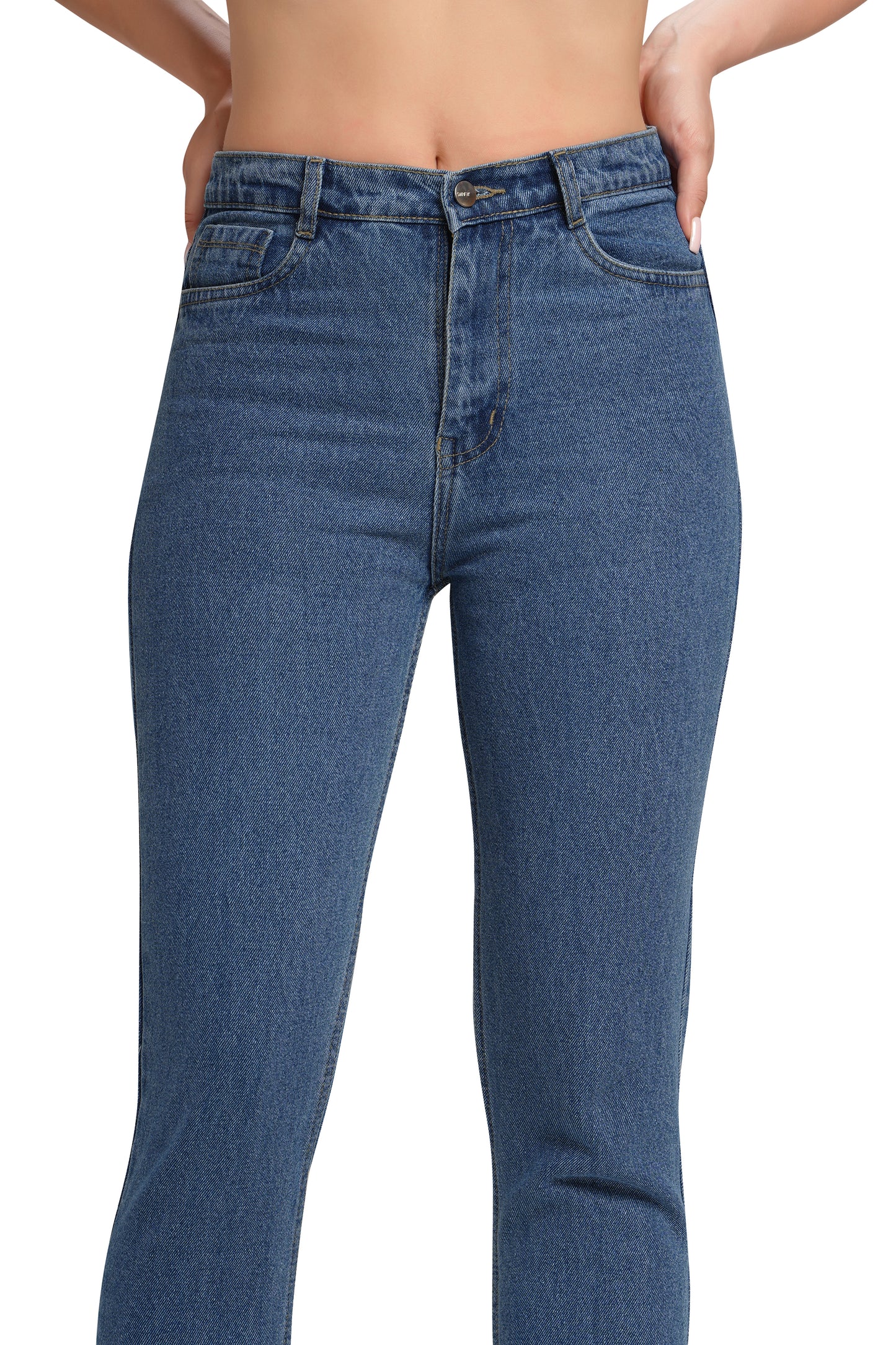 MeQueen Women's Independence Blue Fit Denim Jeans