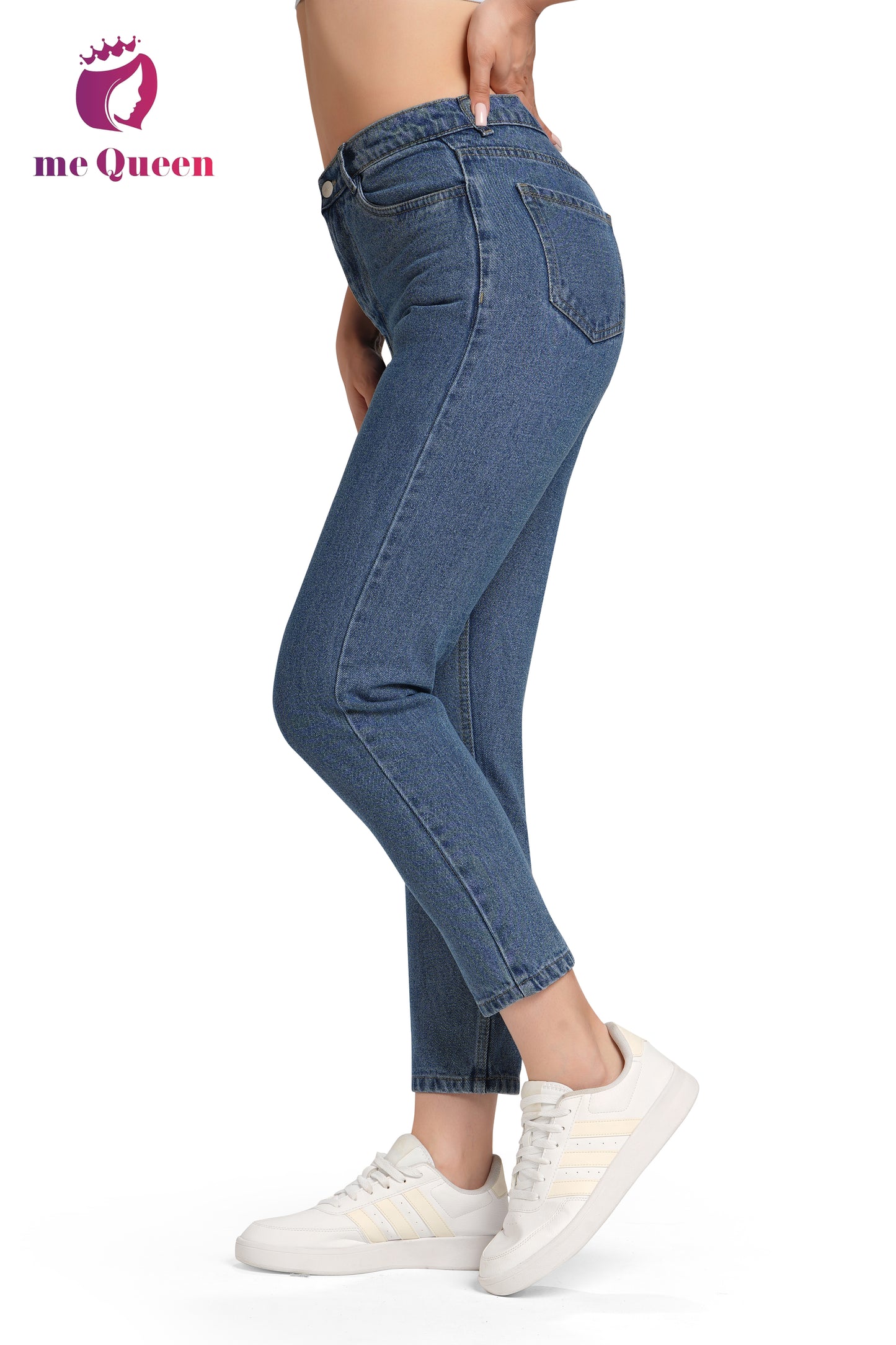MeQueen Women's Independence Blue Fit Denim Jeans