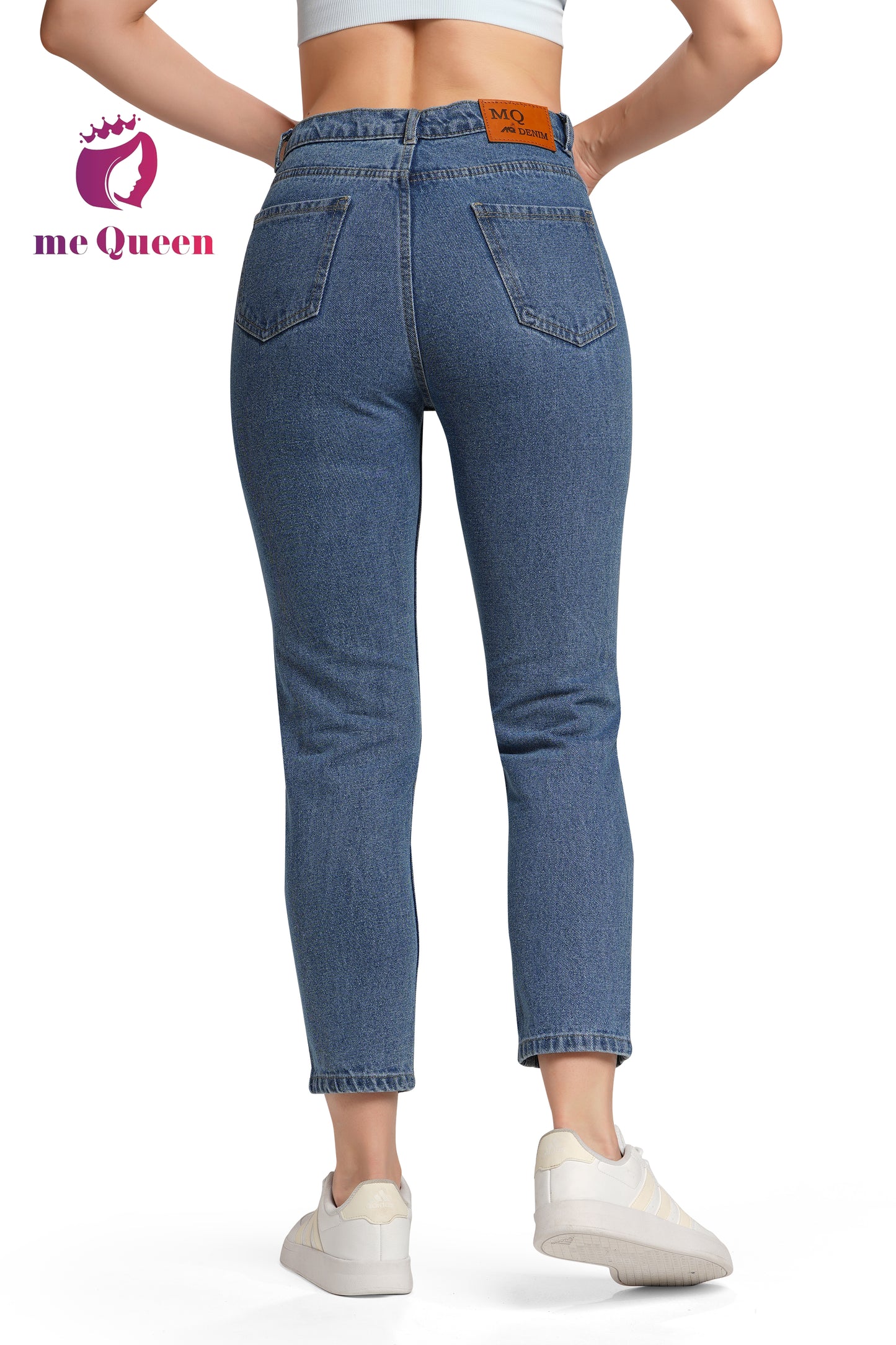 MeQueen Women's Independence Blue Fit Denim Jeans