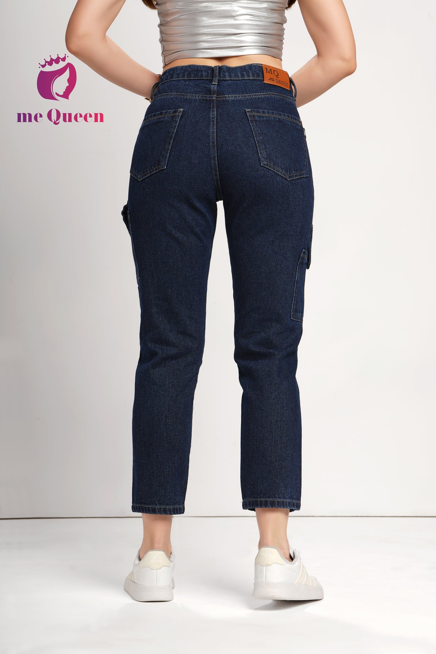 MeQueen Women's Gunmetal Gray Fit Denim Jeans with Handy Pockets