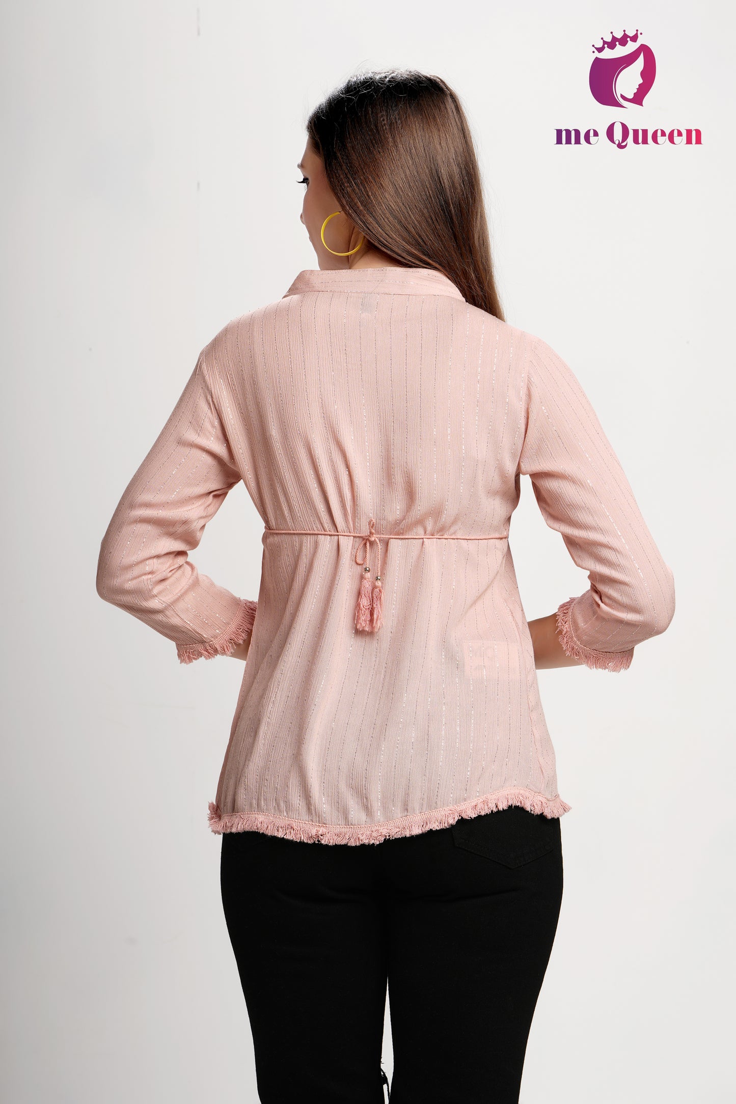 MeQueen Women's Pastel Pink Top