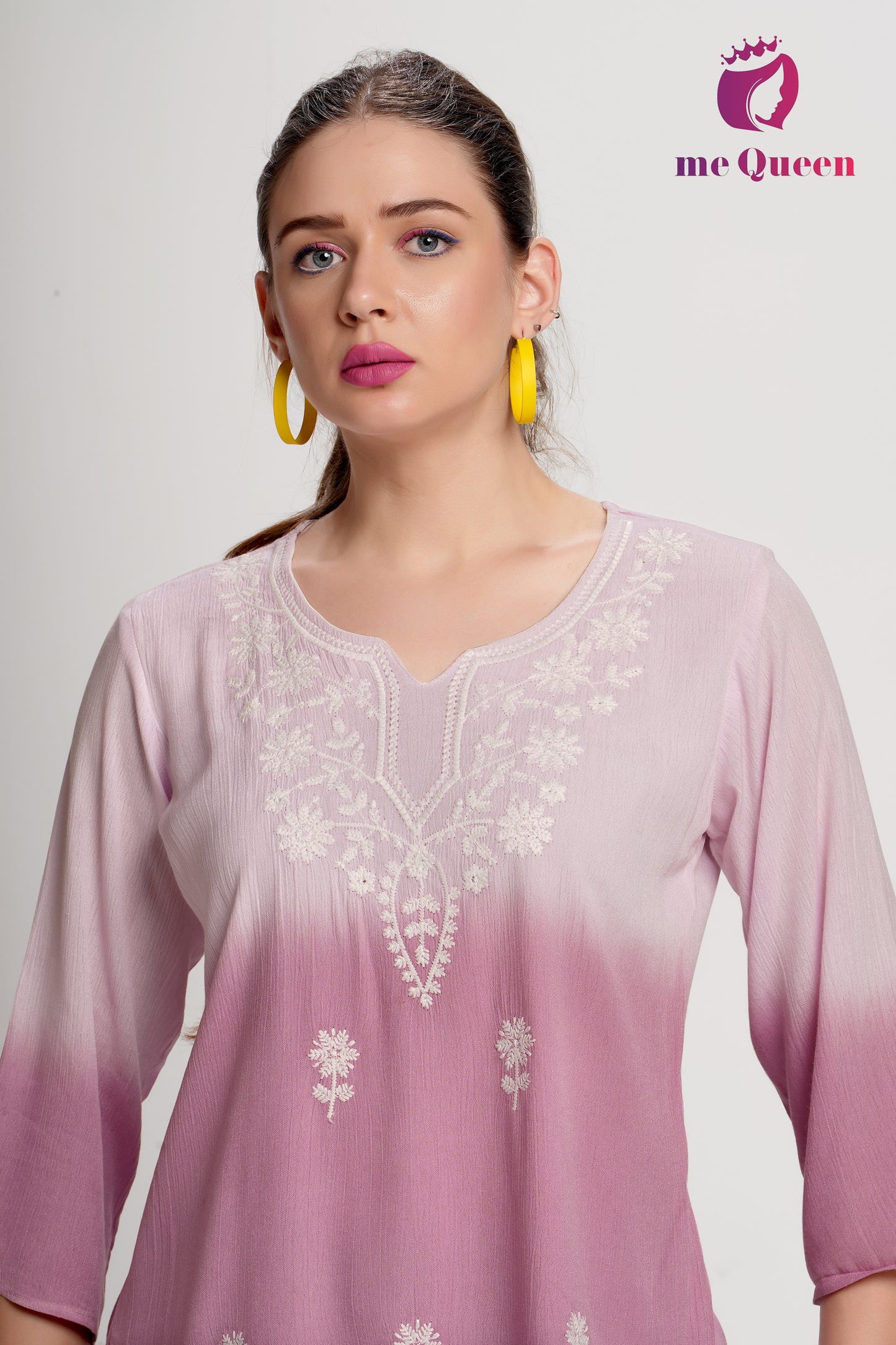 MeQueen's Pink Ombre: A Touch of Delicate Embroidery