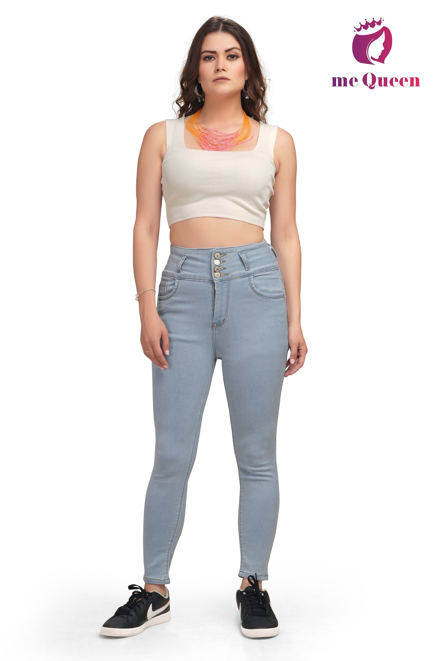 MeQueen Skinny Fit Women Blue Jeans