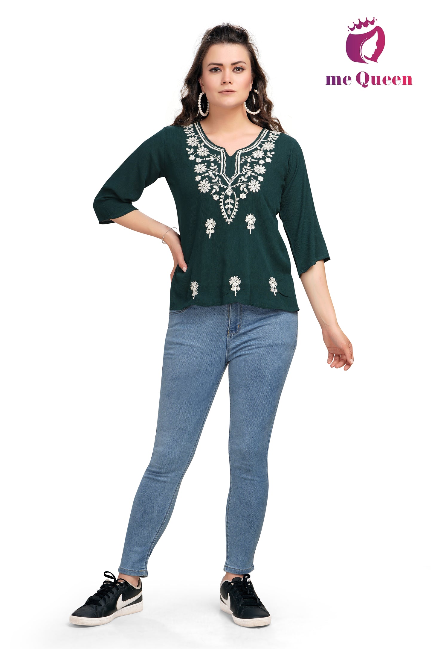 green tops for women