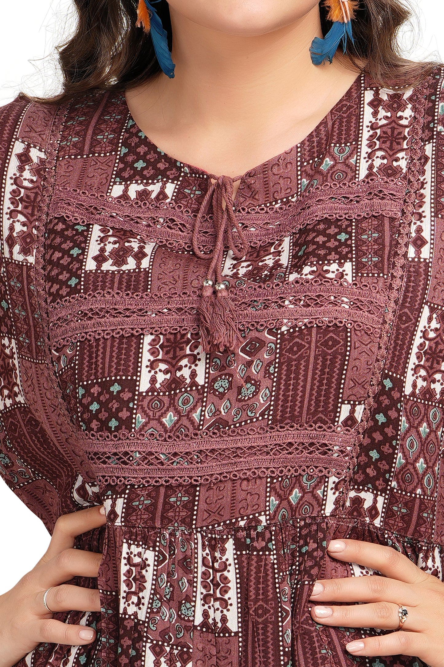 brown tops for women