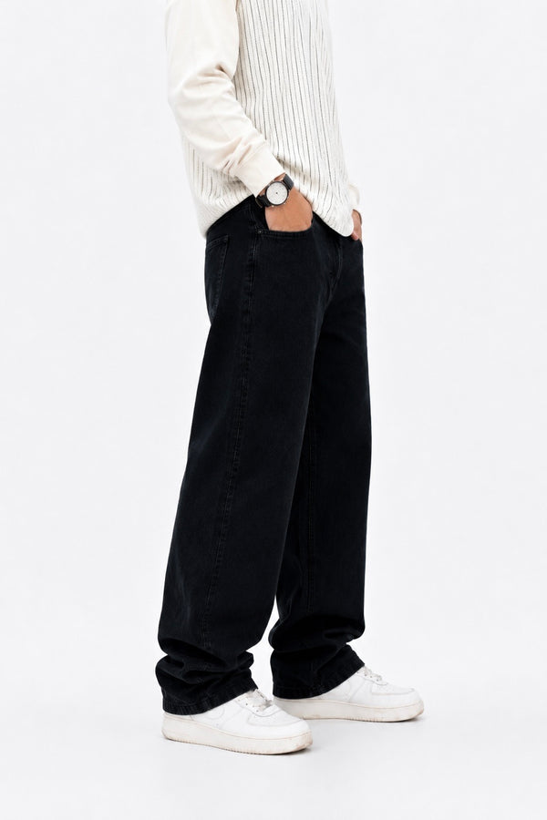 JET BLACK STRAIGHT FIT