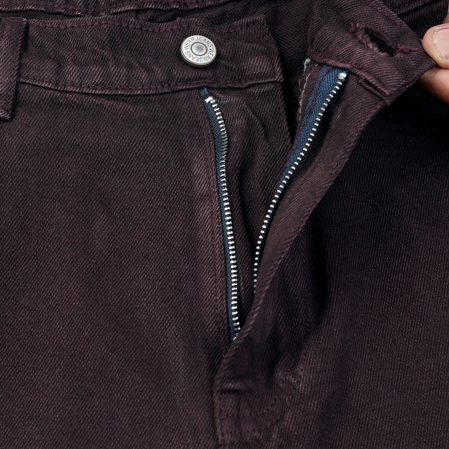 MQ Denim Men's Brown Straight Fit Stylish Non Stretch Mid Rise Pure Cotton Crafted with Premium Fabric Relaxed Jeans Available in Variety of Colour