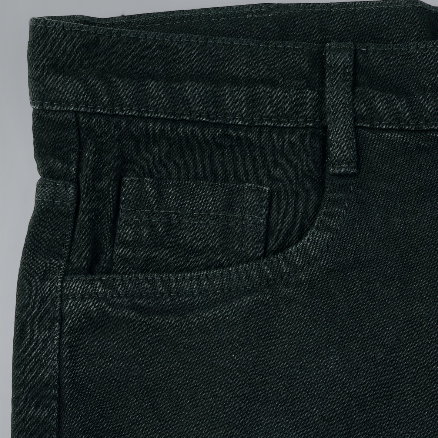 MQ Denim Men's Dark Green Straight Fit Stylish Non Stretch Mid Rise Pure Cotton Crafted with Premium Fabric Relaxed Jeans Available in Variety of Colour
