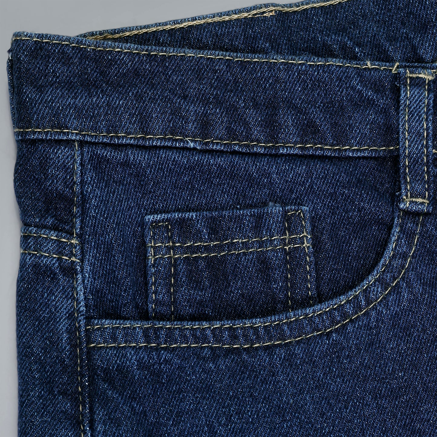 MQ Denim Straight Fit Non Stretchable Relaxed Mid Rise Stylish Dark Blue Distressed Men's Jeans - Available in Variety of Colour