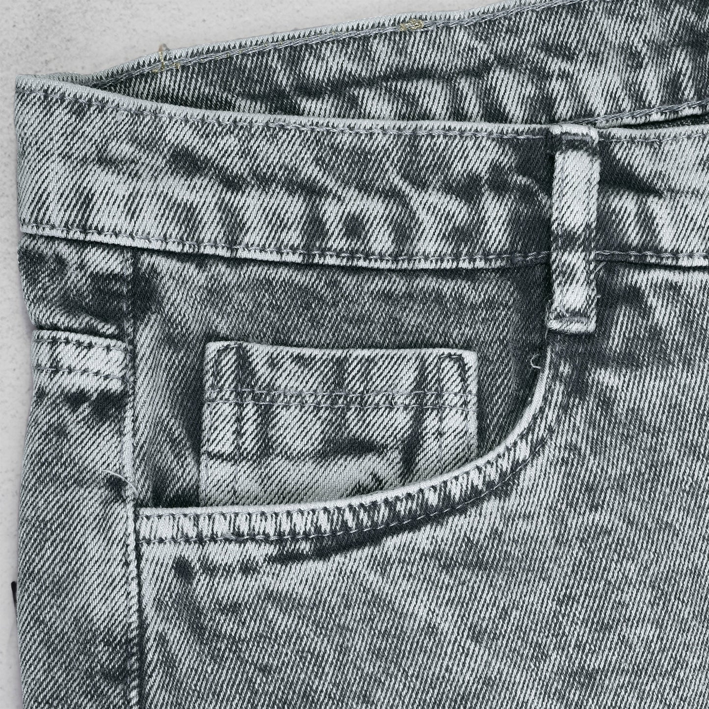 MQ Denim Grey Ballblast Straight Fit Stylish Non Stretch Mid Rise Pure Cotton Crafted with Premium Fabric Relaxed Jeans Available in Variety of Colour
