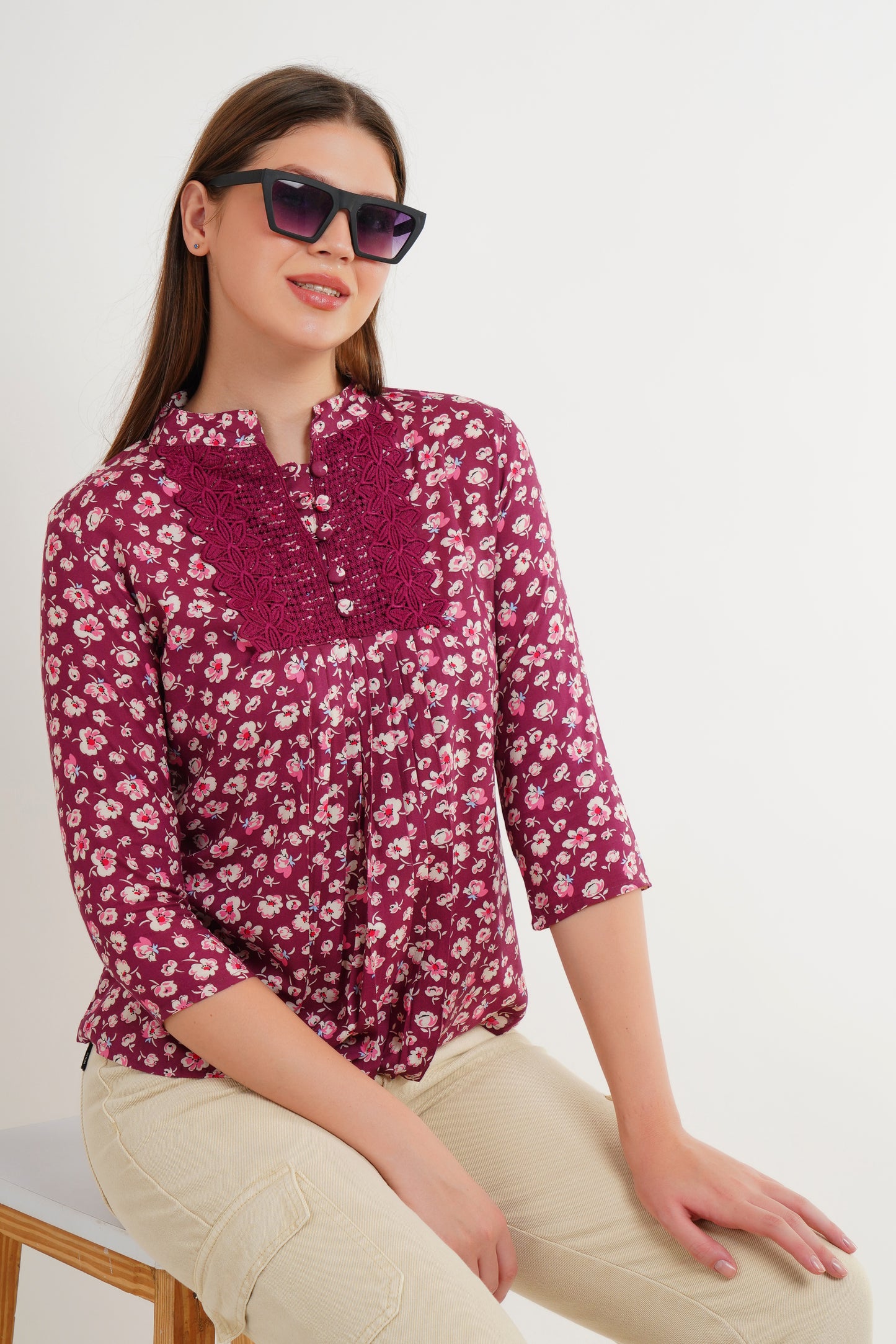 maroon tops for women