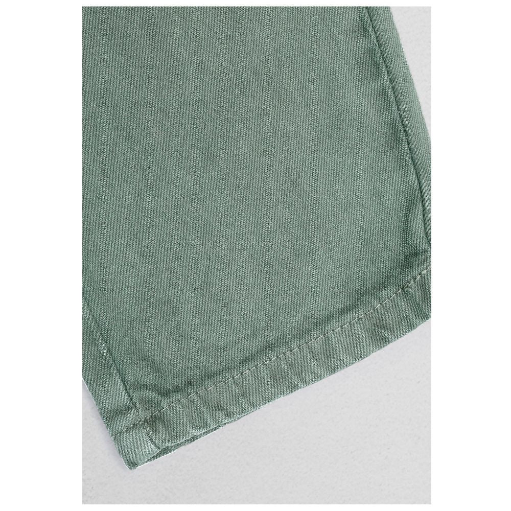 MQ Denim Men's Straight Fit 6-Pocket Cargo Mid Rise Green Jeans, Non-Stretchable and Pure Cotton Denim. Trendy and Comfortable Casual Wear