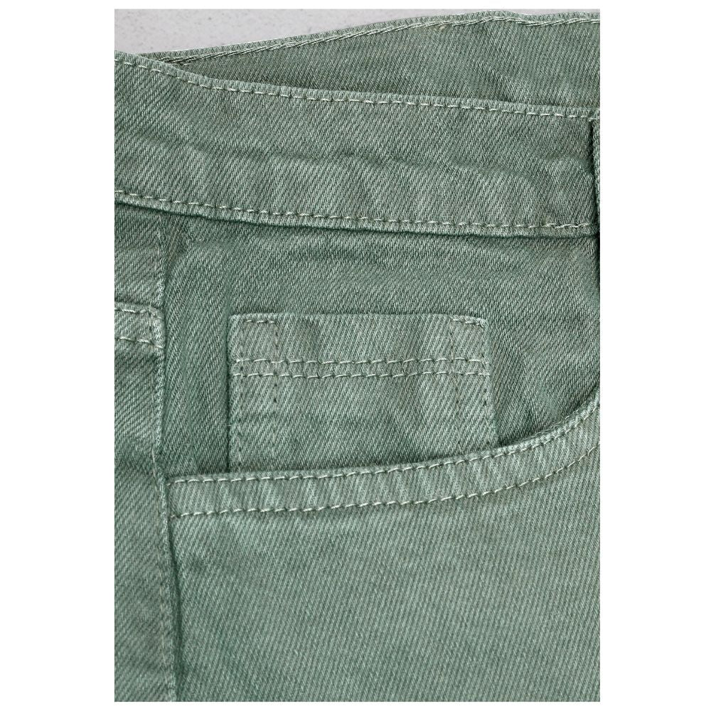 MQ Denim Men's Straight Fit 6-Pocket Cargo Mid Rise Green Jeans, Non-Stretchable and Pure Cotton Denim. Trendy and Comfortable Casual Wear