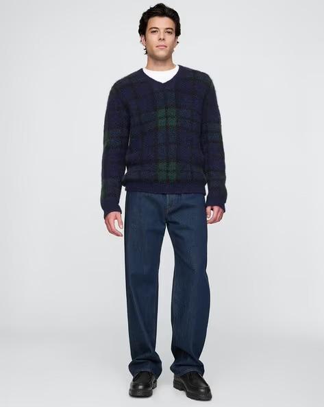 M Q Denim Men’s Straight Fit Dark Blue Jeans | 100% Cotton Denim | Mid Rise