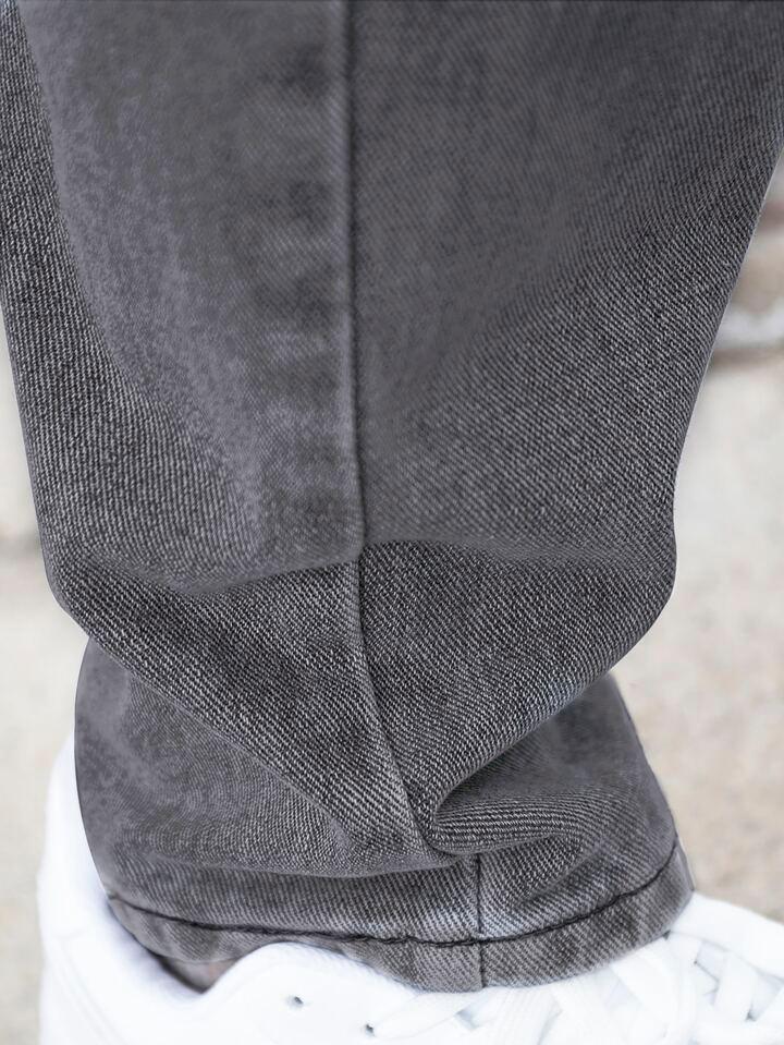 MQ Denim Grey Straight Fit Stylish Non Stretch Mid Rise Pure Cotton Crafted with Premium Fabric Relaxed Jeans Available in Variety of Colour