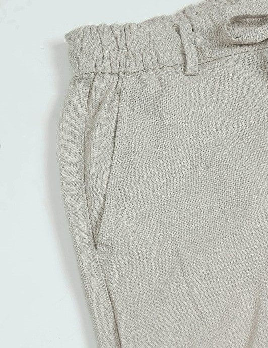 MQ Denims Men's Relaxed Fit Stylish Linen Green Pants – Lightweight, Breathable, and Versatile Casual Wear