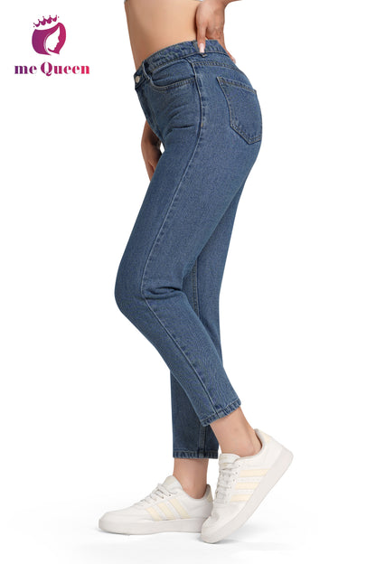 MeQueen Women's Independence Blue Fit Denim Jeans