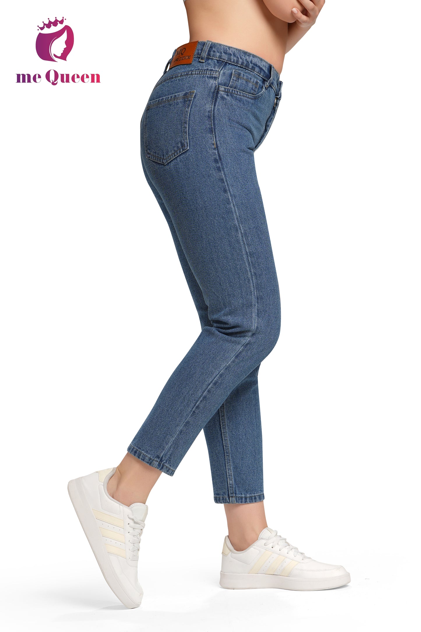 MeQueen Women's Independence Blue Fit Denim Jeans