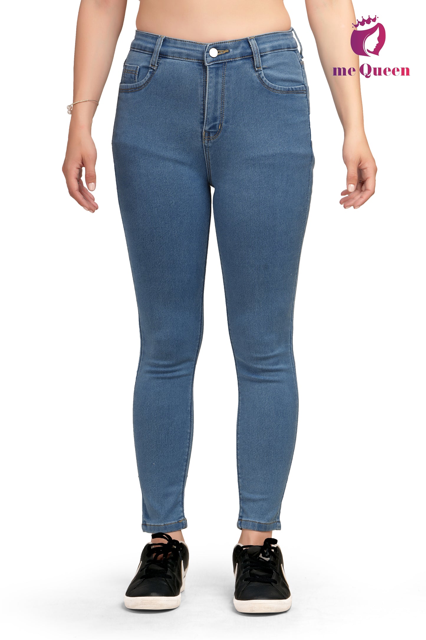 MeQueen Skinny Fit Women Blue Jeans