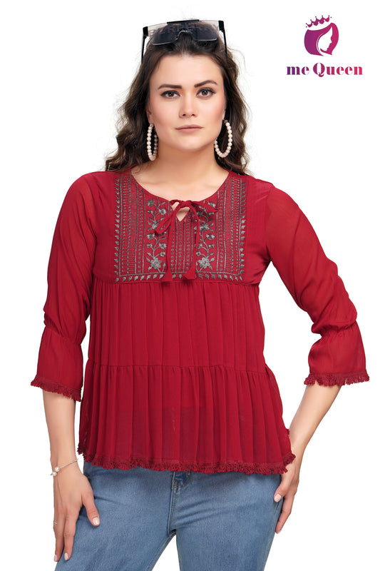 red tops for women