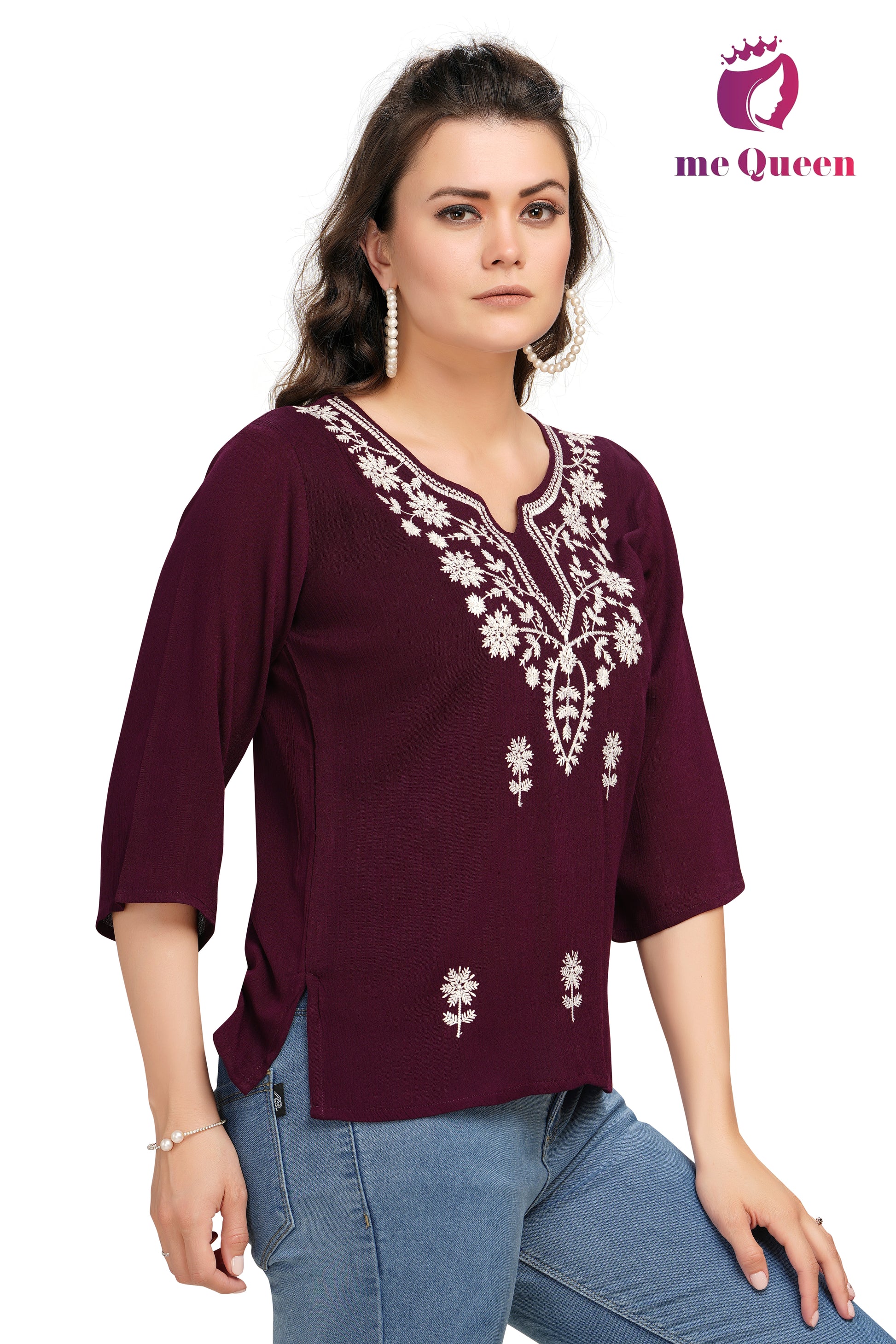 maroon tops for women