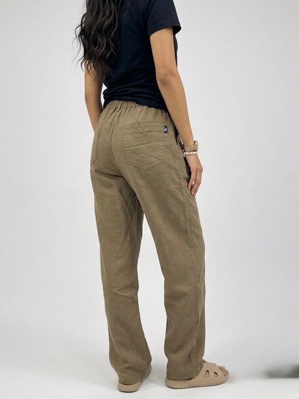 COTTON TROUSER PANT BROWN