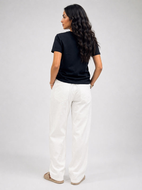COTTON TROUSER PANT WHITE