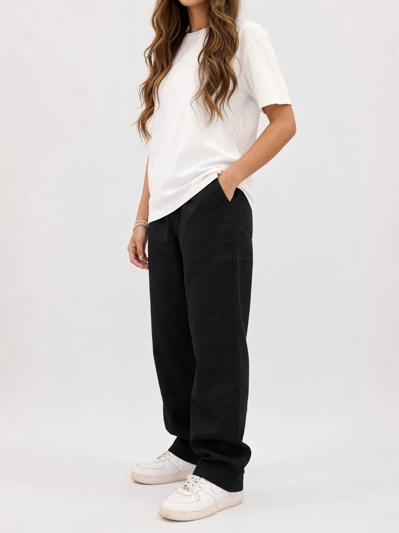COTTON TROUSER PANT BLACK