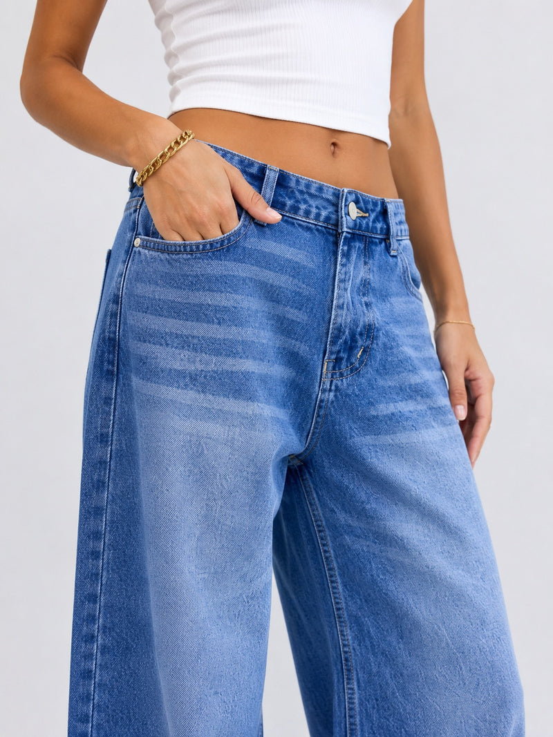 STONE MIST BLUE WASH SUPER WIDE LEG