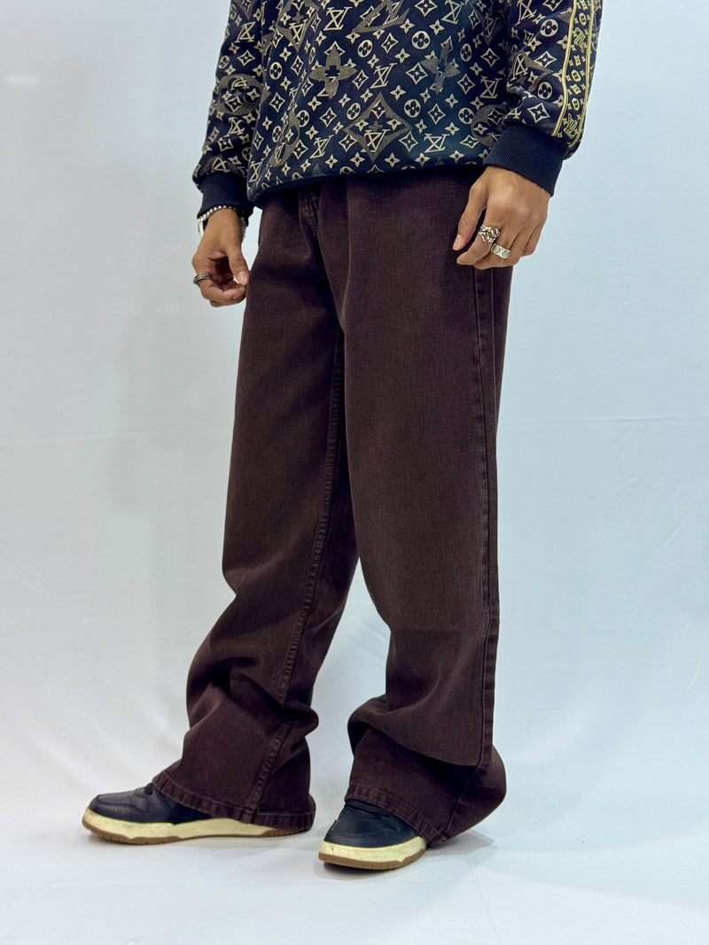 BAGGY FIT DENIM (MOCHA BROWN BAGGY)