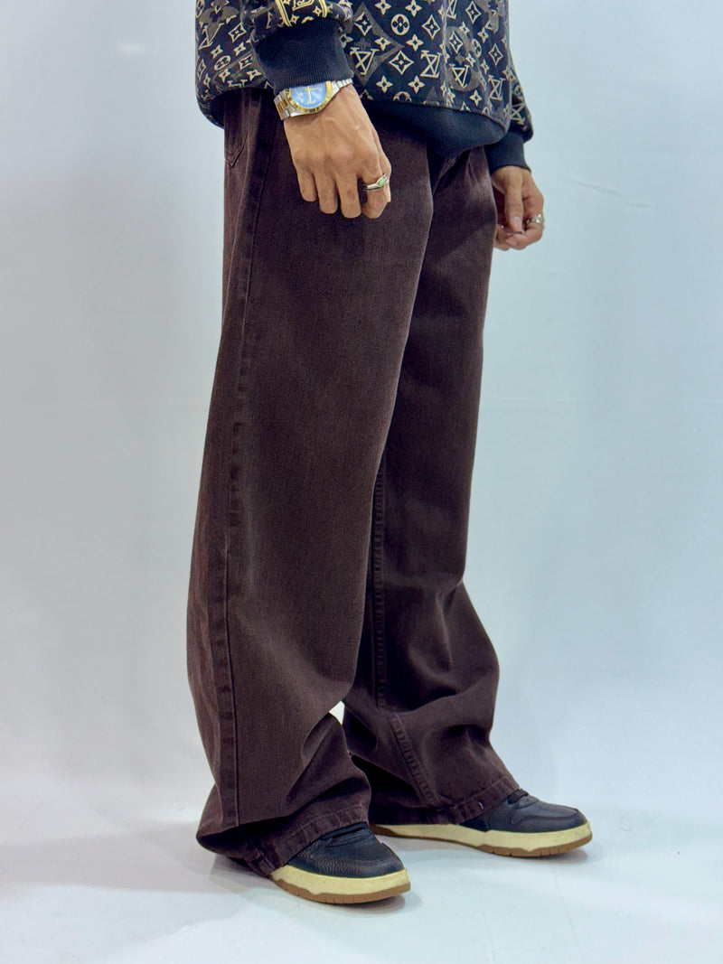 BAGGY FIT DENIM (MOCHA BROWN BAGGY)
