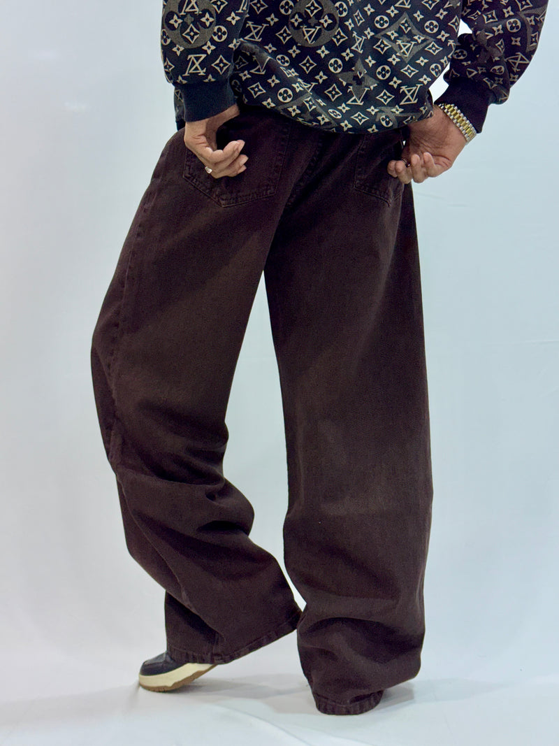 BAGGY FIT DENIM (MOCHA BROWN BAGGY)