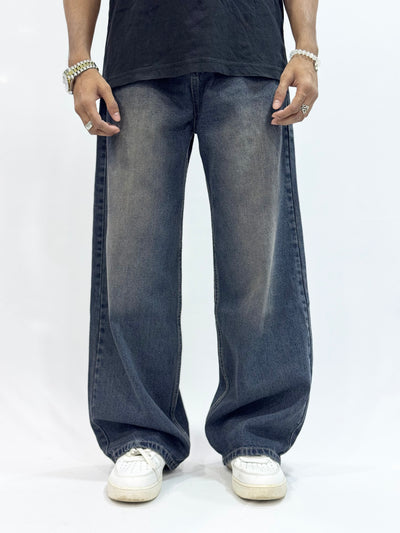 BAGGY FIT DENIM (RETRO WASH BLUE BAGGY)
