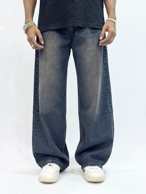 BAGGY FIT DENIM (RETRO WASH BLUE BAGGY)