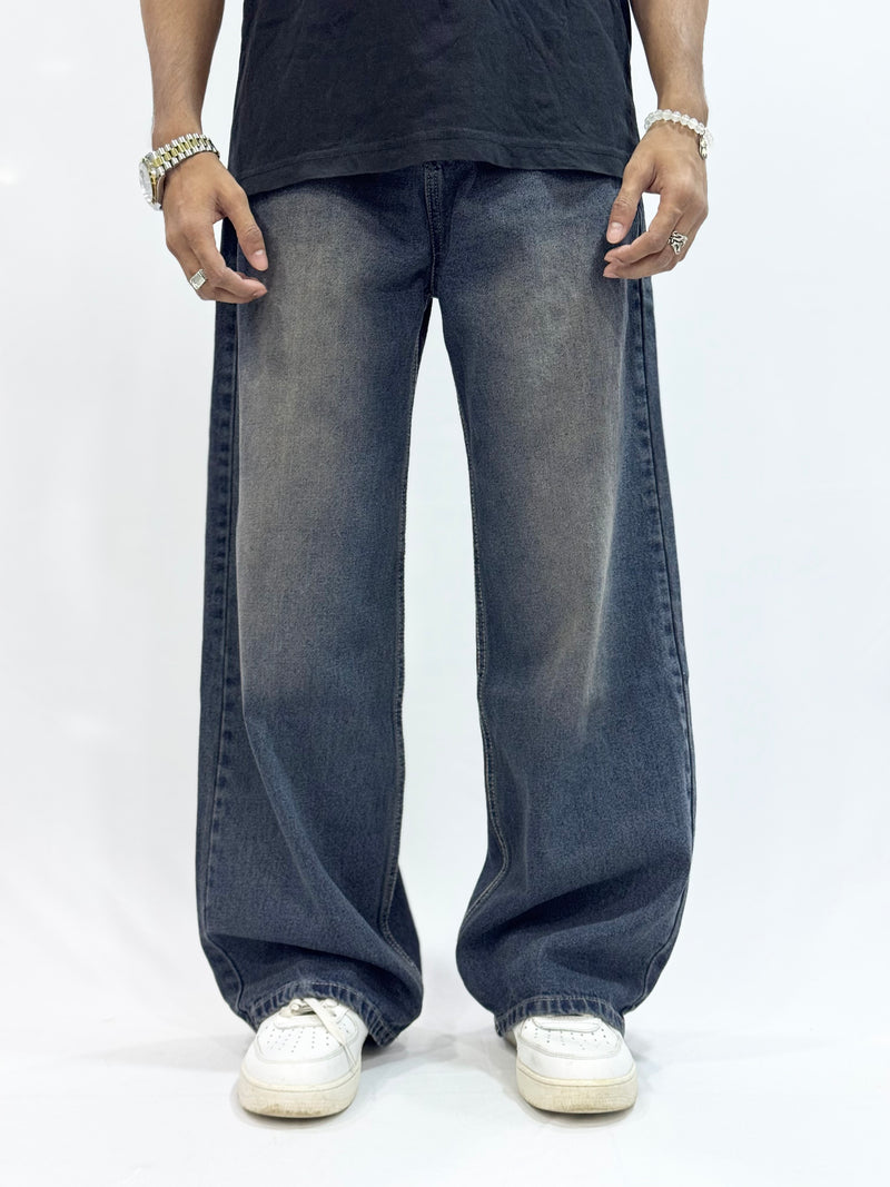 BAGGY FIT DENIM (RETRO WASH BLUE BAGGY)