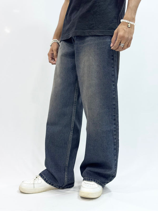 BAGGY FIT DENIM (RETRO WASH BLUE BAGGY)