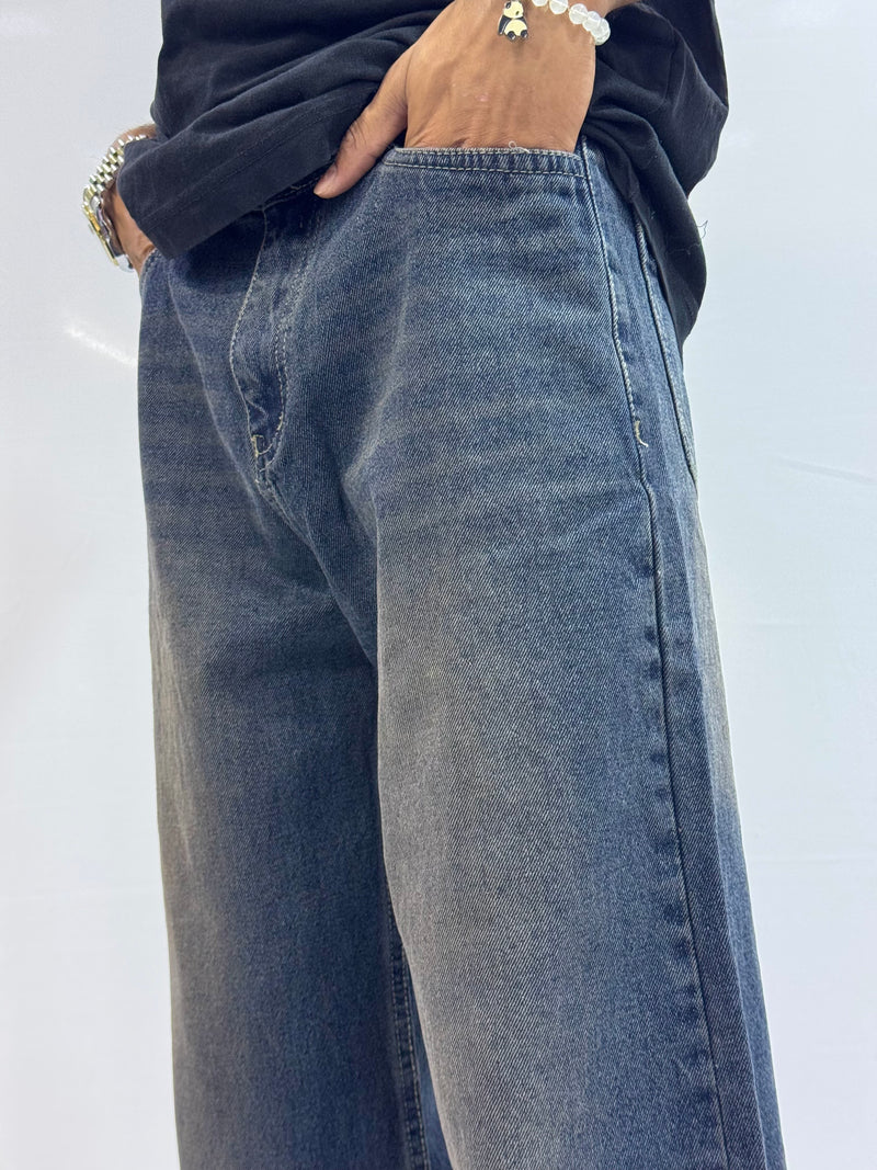 BAGGY FIT DENIM (RETRO WASH BLUE BAGGY)