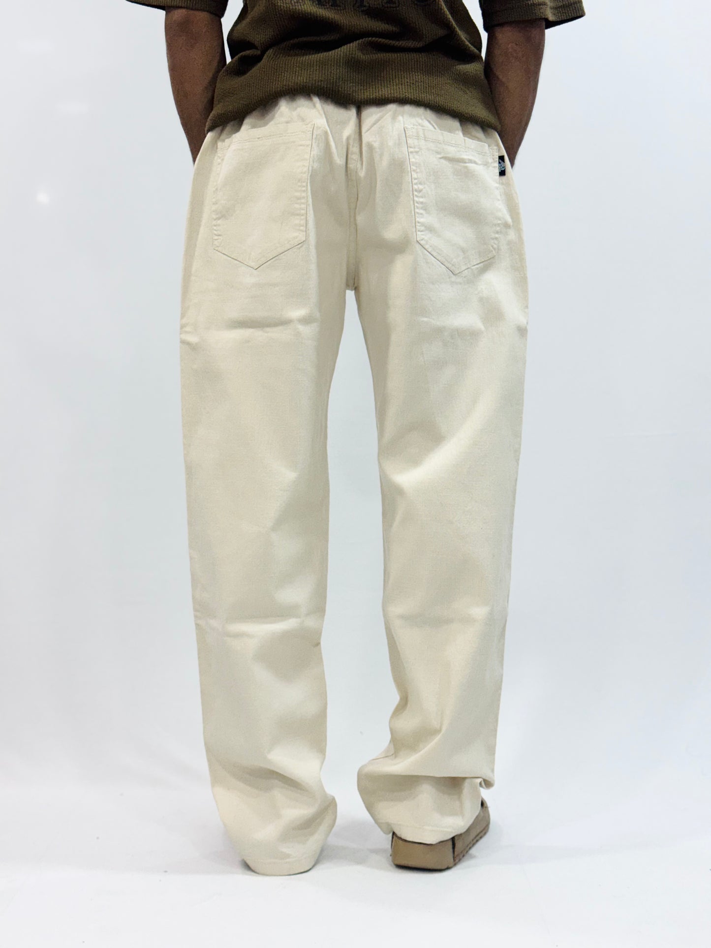 COTTON LINEN TROUSER (BEIGE)