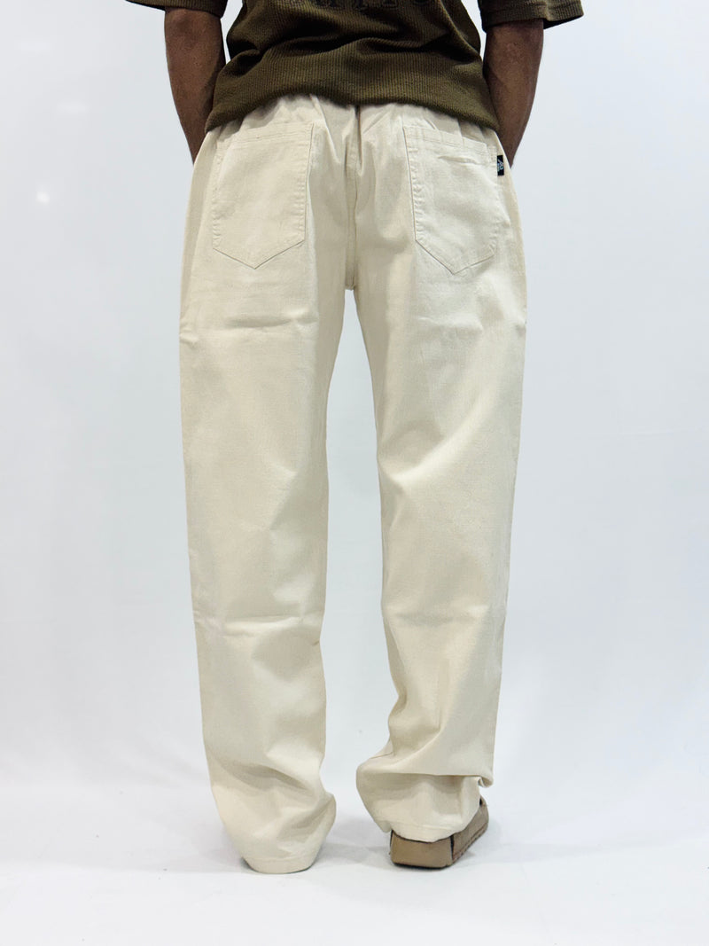 COTTON LINEN TROUSER (BEIGE)