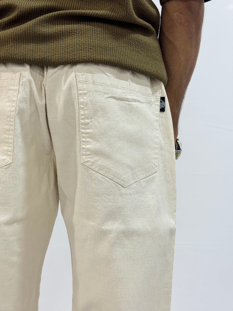 COTTON LINEN TROUSER (BEIGE)
