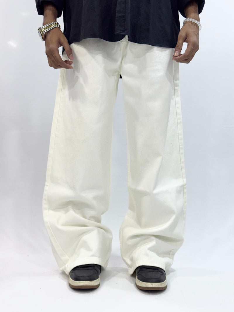 BAGGY FIT DENIM (ARCTIC  WHITE BAGGY)