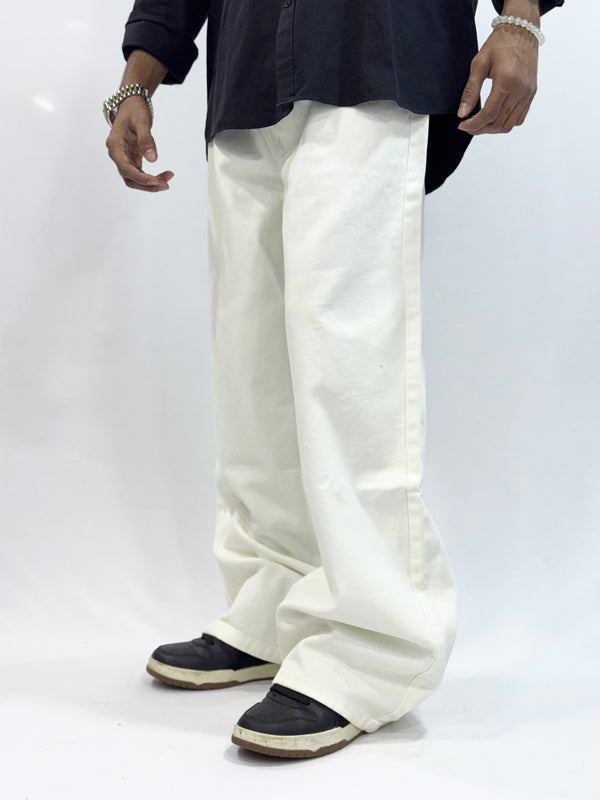 BAGGY FIT DENIM (ARCTIC  WHITE BAGGY)