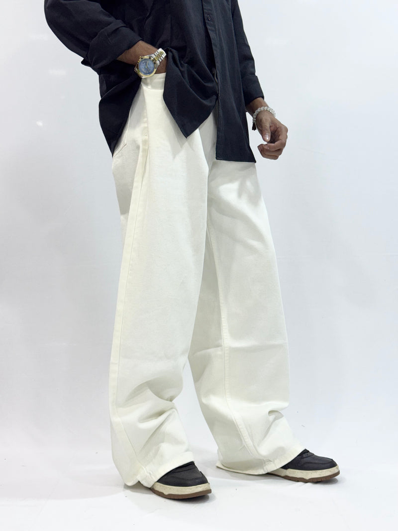 BAGGY FIT DENIM (ARCTIC  WHITE BAGGY)