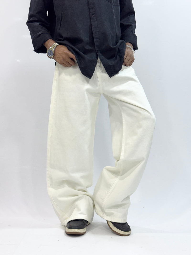BAGGY FIT DENIM (ARCTIC  WHITE BAGGY)