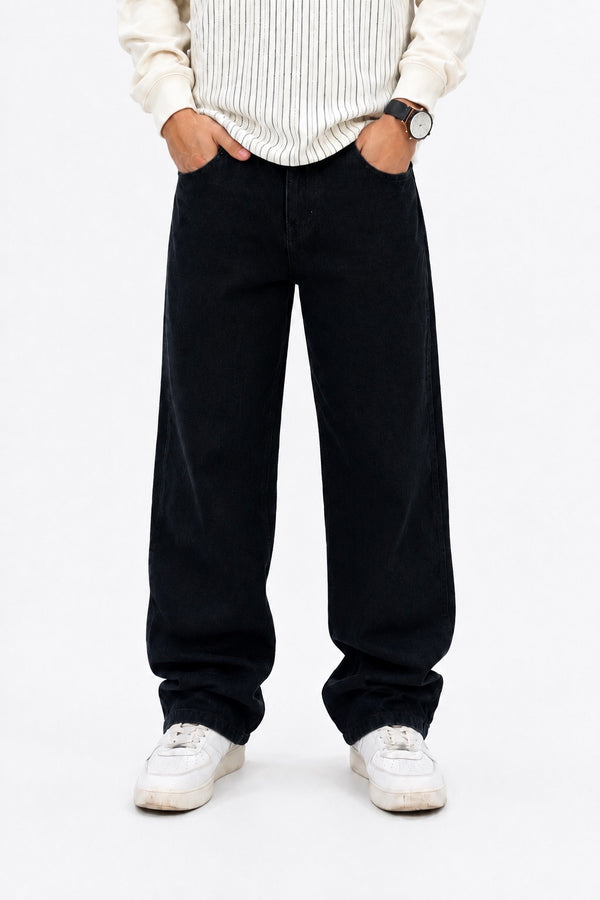 JET BLACK STRAIGHT FIT