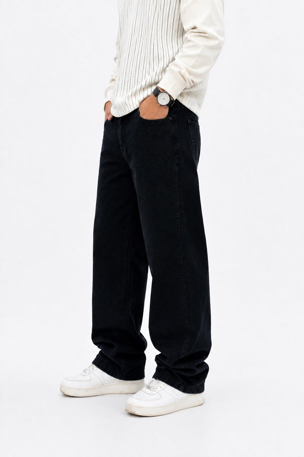 JET BLACK STRAIGHT FIT