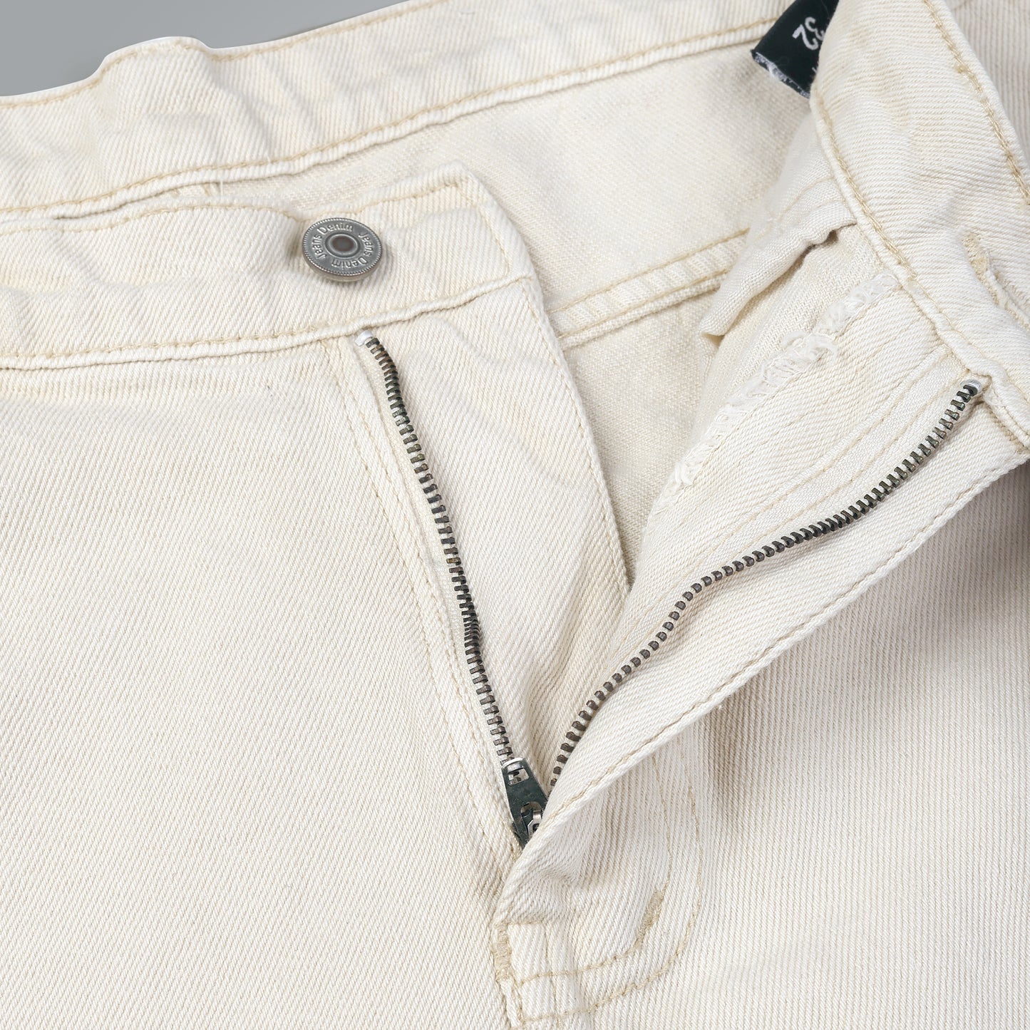 MQ Denim Men's Tapered Fit 6-Pocket Cargo Mid Rise Beige Jeans, Non-Stretchable and Pure Cotton Denim. Trendy and Comfortable Casual Wear.