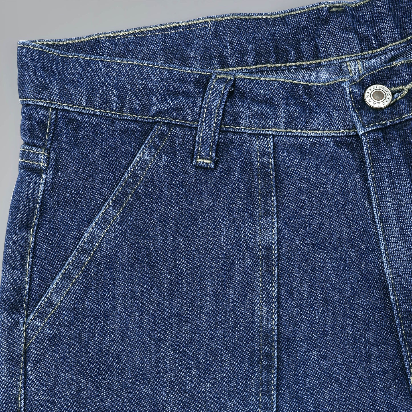 MQ Denim Men's Straight Leg 6-Pocket Mid Rise Cargo Jeans, Non-Stretchable and Pure Cotton Denim. Trendy and Comfortable Casual Wear.