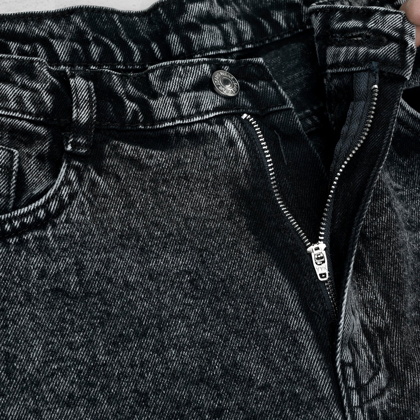 MQ Denim Men's Tapered Fit 6-Pocket Cargo Mid Rise Charcoal Black Jeans, Non-Stretchable and Pure Cotton Denim. Trendy and Comfortable Casual Wear.