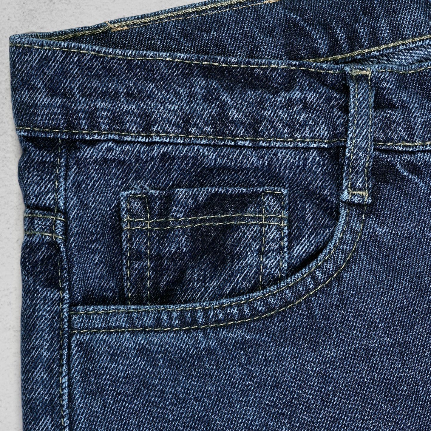 MQ Denim Men's Dark Blue Ombre Style Regular Fit Mid Rise Non-Stretchable Pure Cotton Men's Jeans with Multiple Designs and Colour